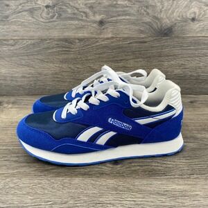 Reebok Royal Ultra Sneakers Womens Size 7 Blue White Suede Mesh Low Top